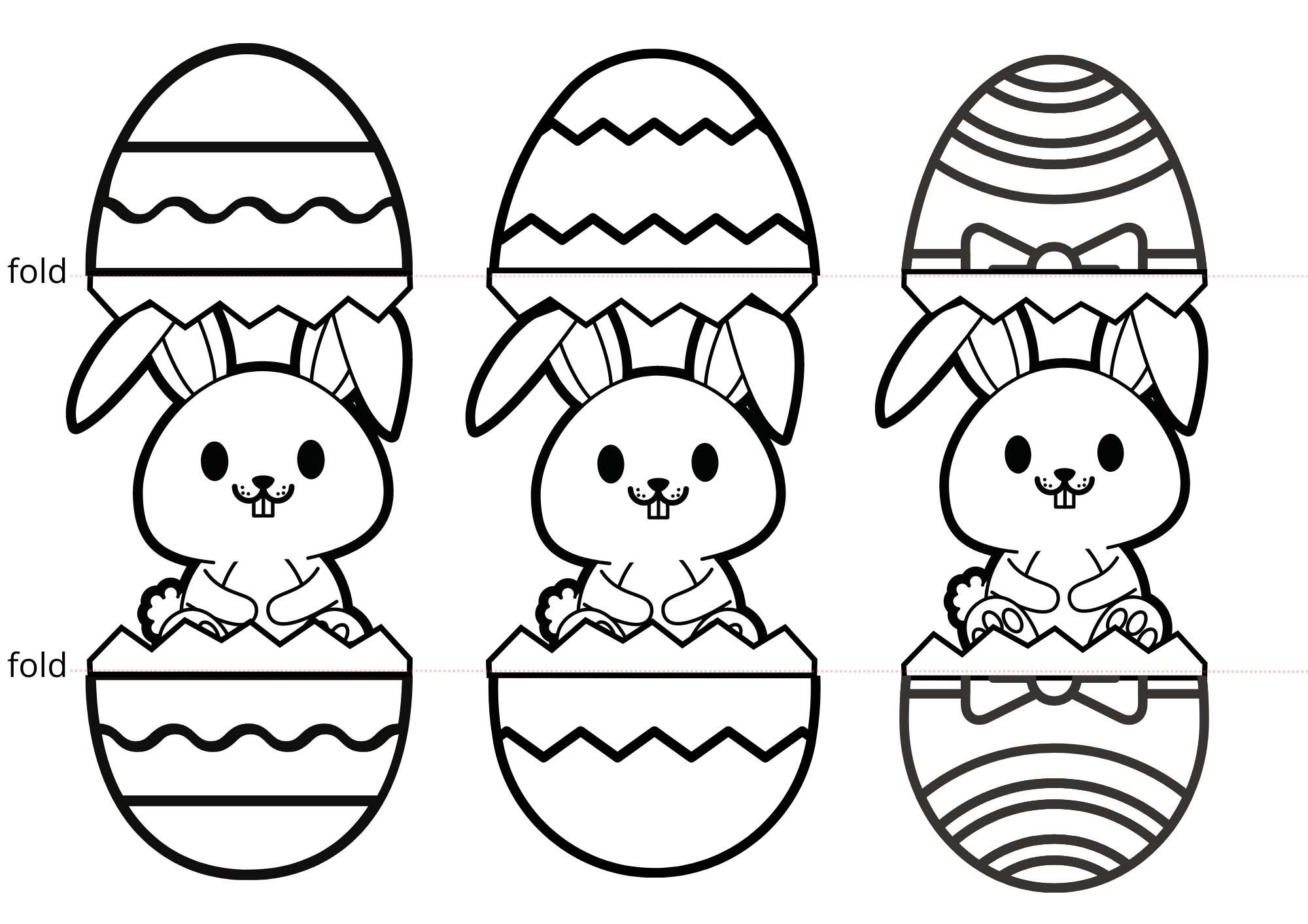 Coloring Easter Craft - Ezpzlearn.com