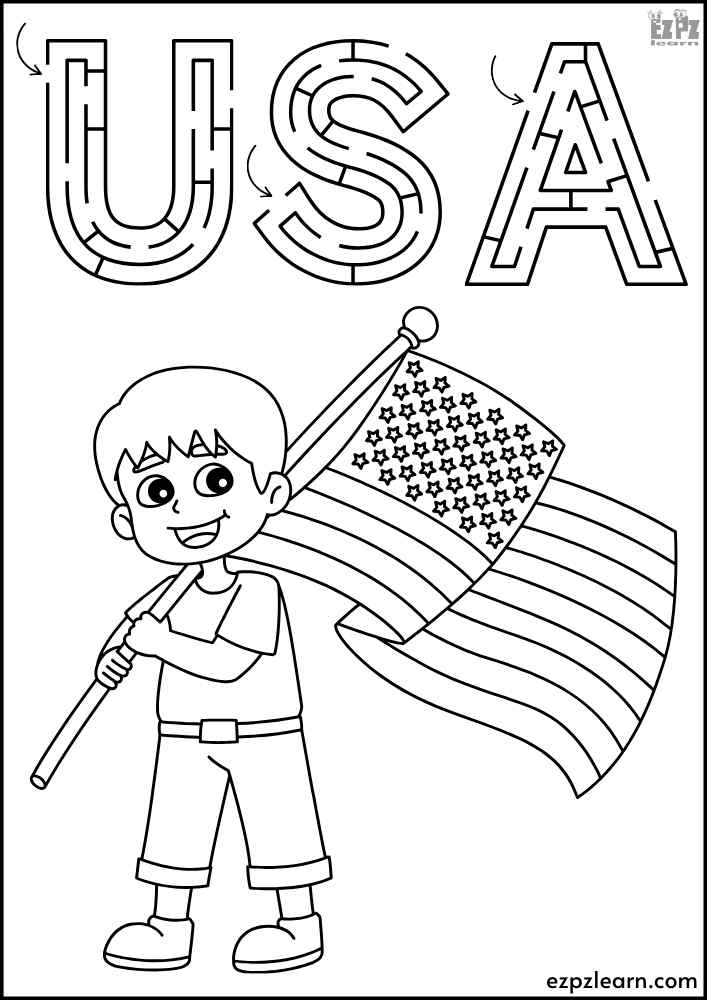 usa-letter-maze-and-coloring-page-free-memorial-day-independence-day-and-veterans-day-pdf-printable-ezpzlearn-com for American Flag Printable Pdf Free USA Letter Maze and Coloring Page – Free Memorial Day Independence Day and Veterans Day PDF Printable - Ezpzlearn.com for American Flag Printable Pdf Free