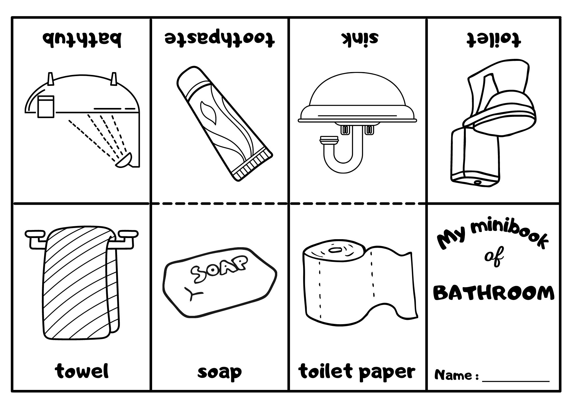 coloring pages of bathtub