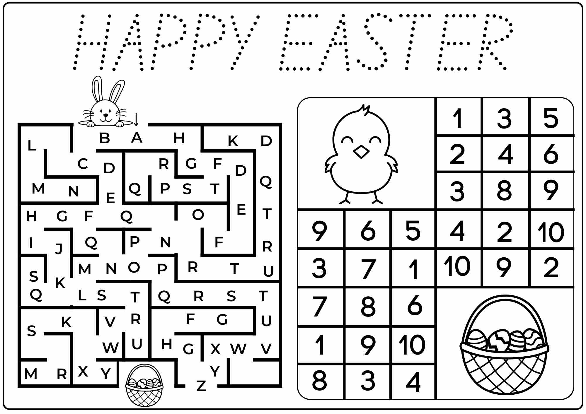 easter-bunny-maze-activity-page-follow-the-alphabet-numbers-1-to-10-free-pdf-ezpzlearn-com for Free Printable Numbers 1 35 Easter Bunny Maze Activity Page – Follow the Alphabet & Numbers 1 to 10 Free PDF - Ezpzlearn.com for Free Printable Numbers 1 35