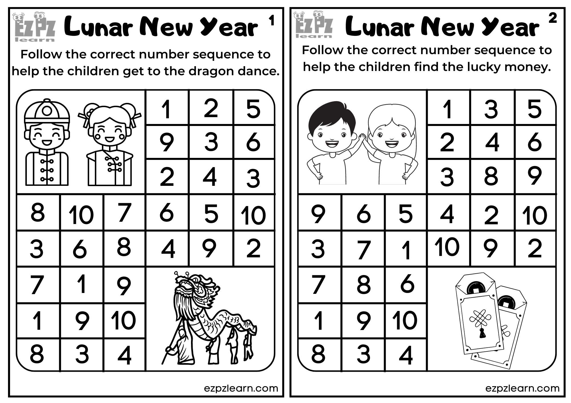 chinese new year number ordering