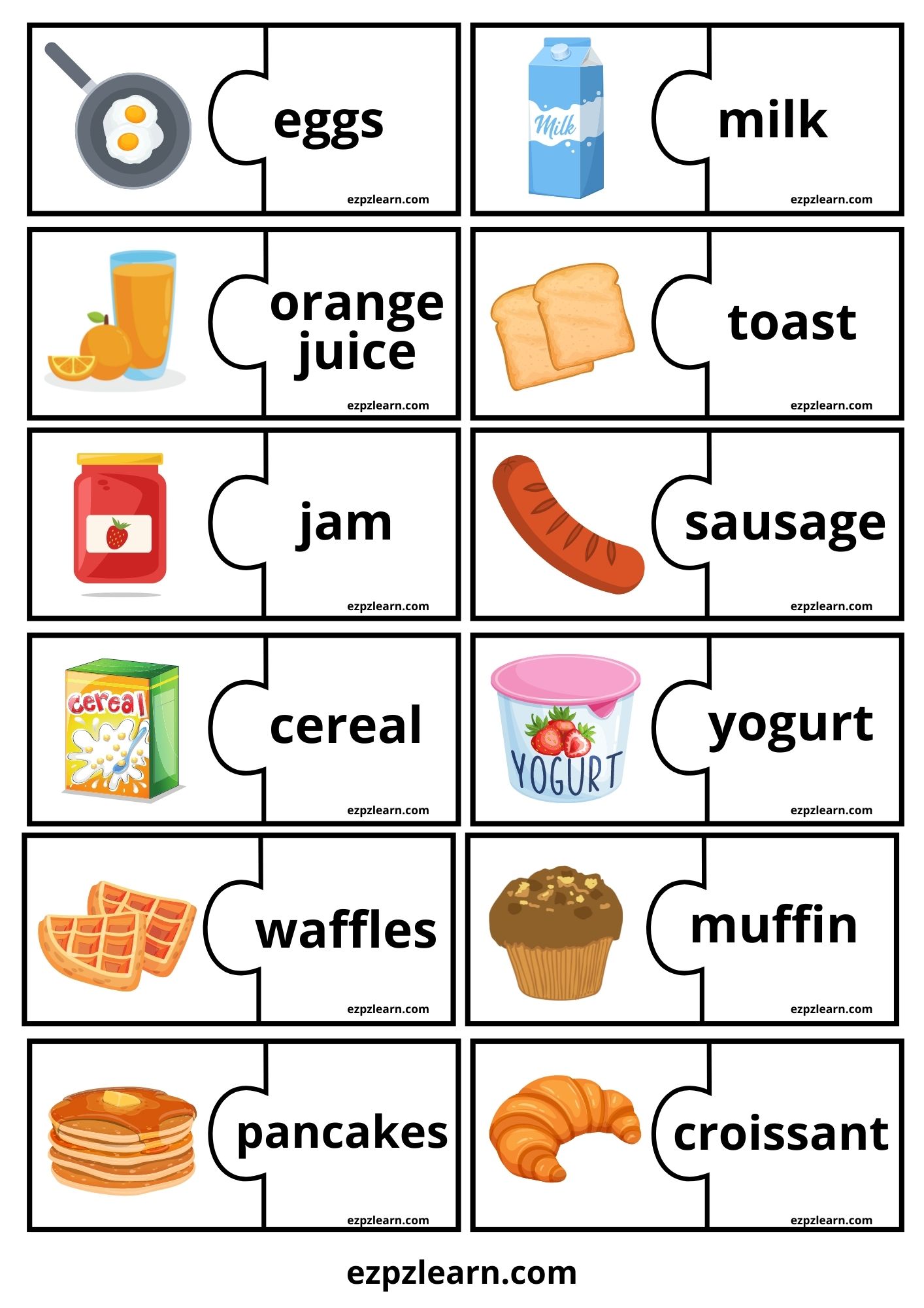 Daily Routine Word Match Game - Ezpzlearn.com  English vocabulary games,  Vocabulary games for kids, English lessons for kids