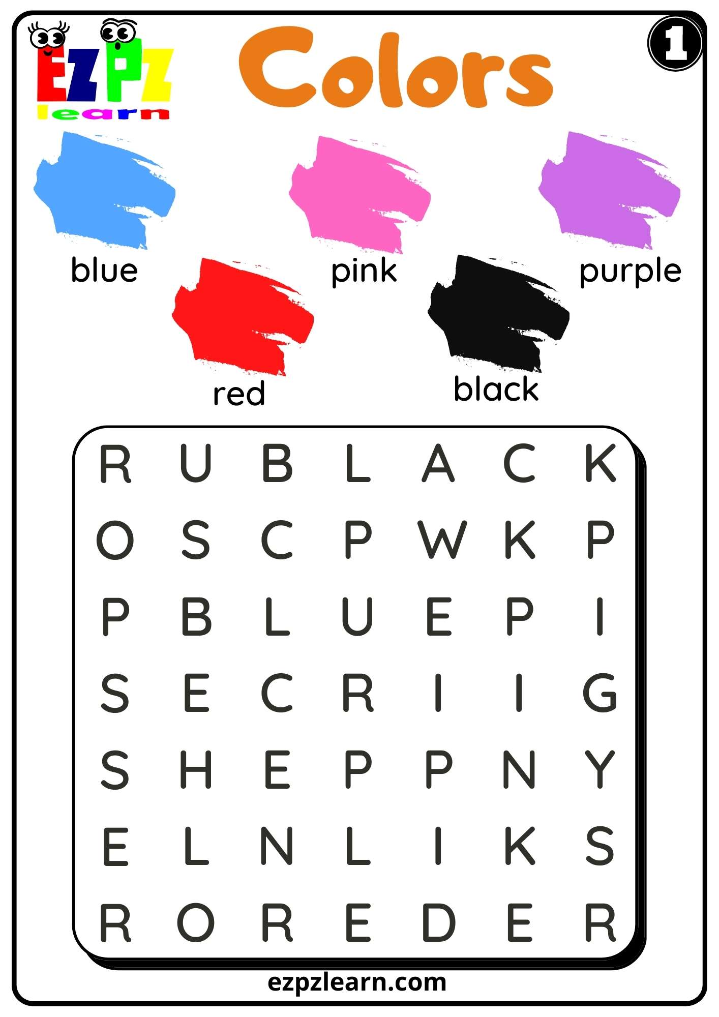 Colors - Ezpzlearn.com