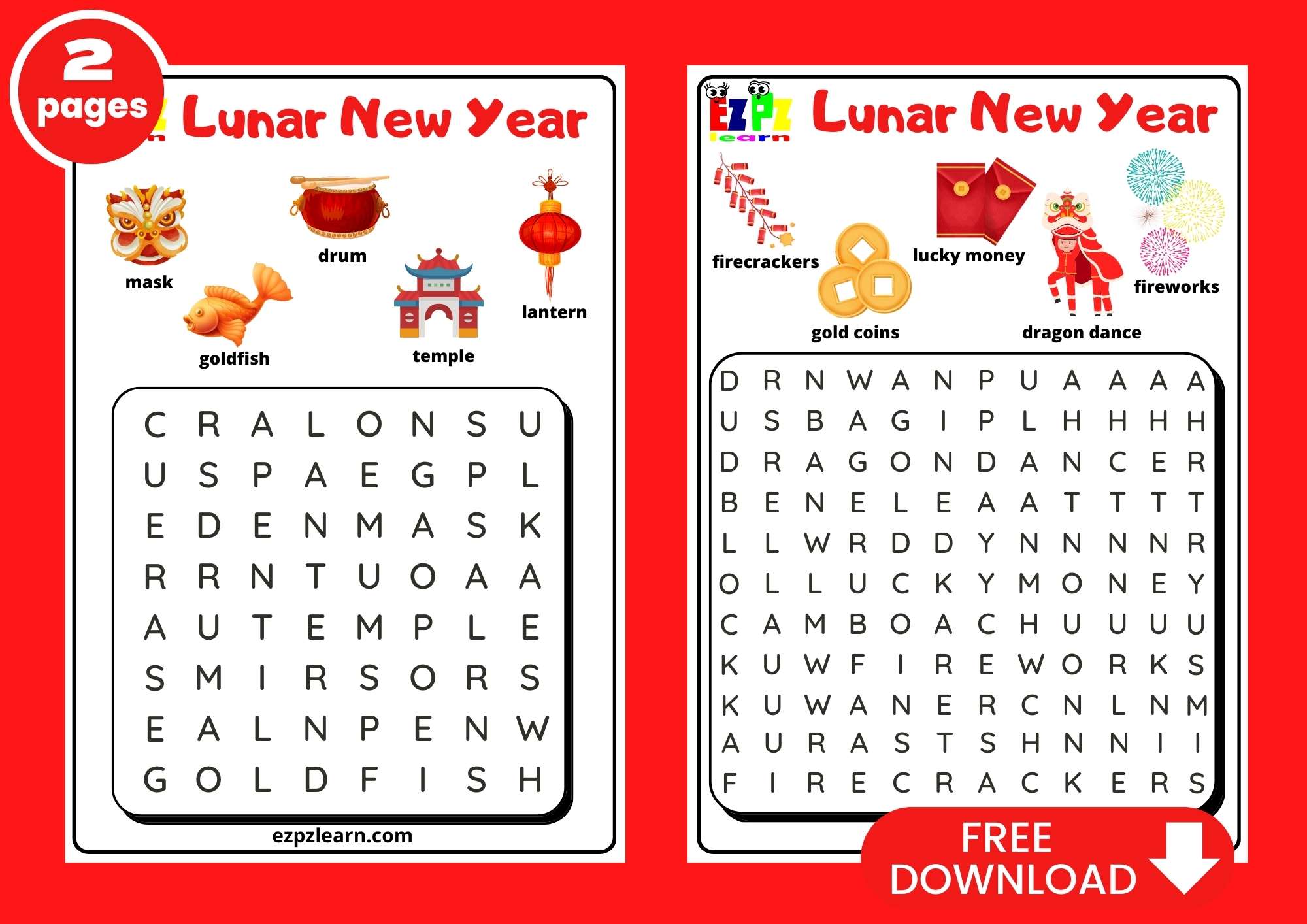 chinese new year word find