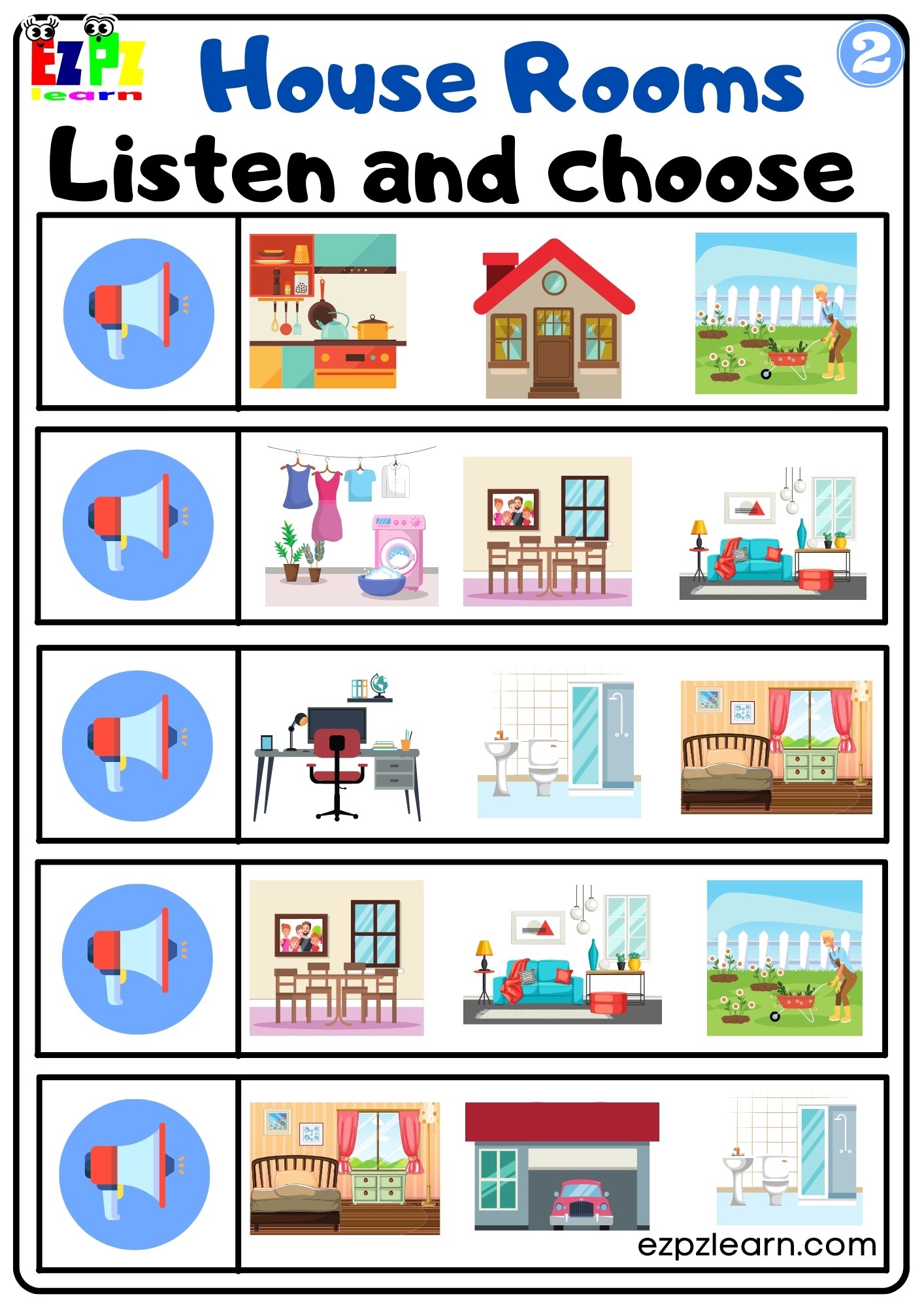 Parts Of The House - House Vocabulary In English With Pictures For