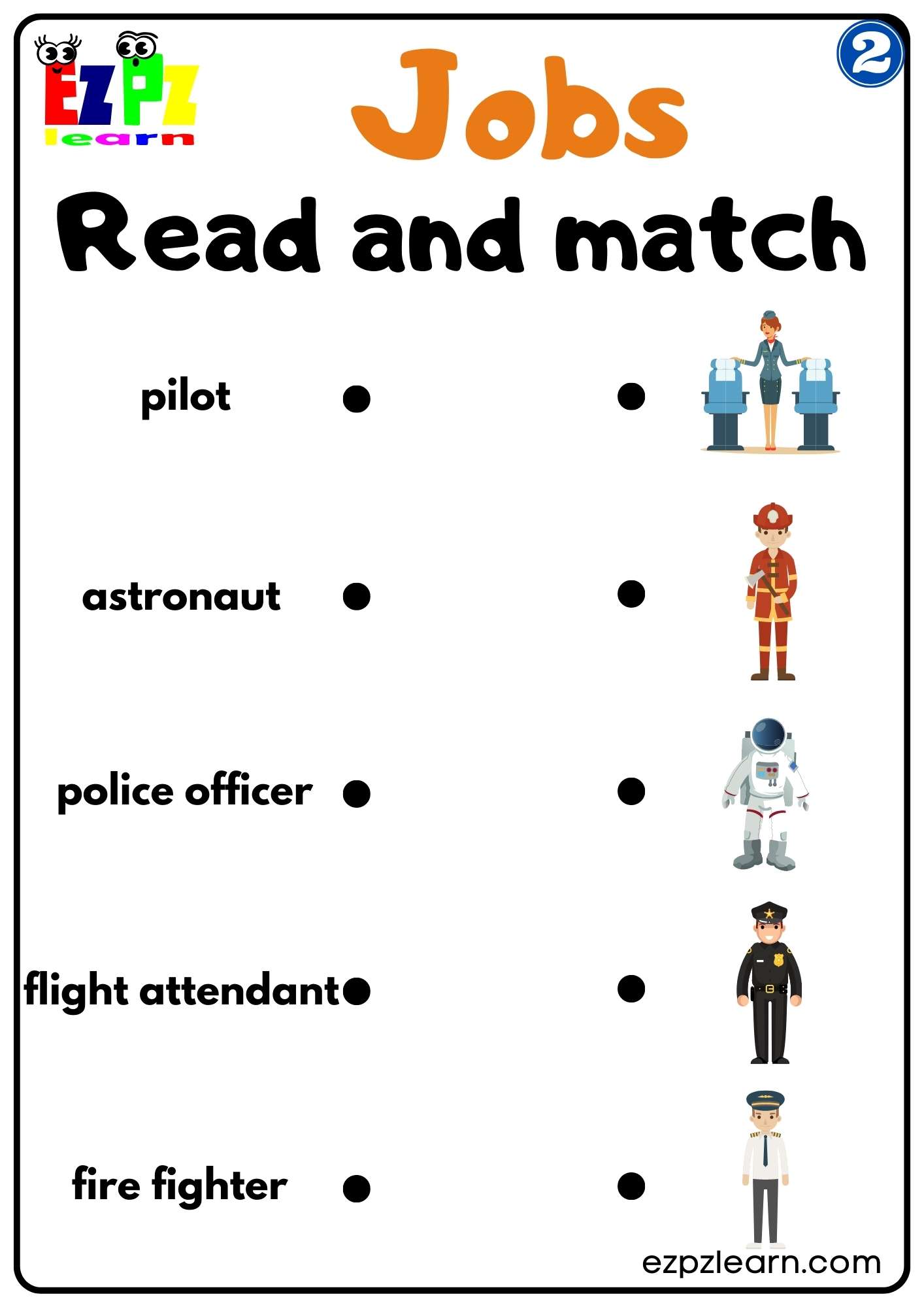 G2 Read and Match Worksheet for ESL and K5 Students PDF Download ...