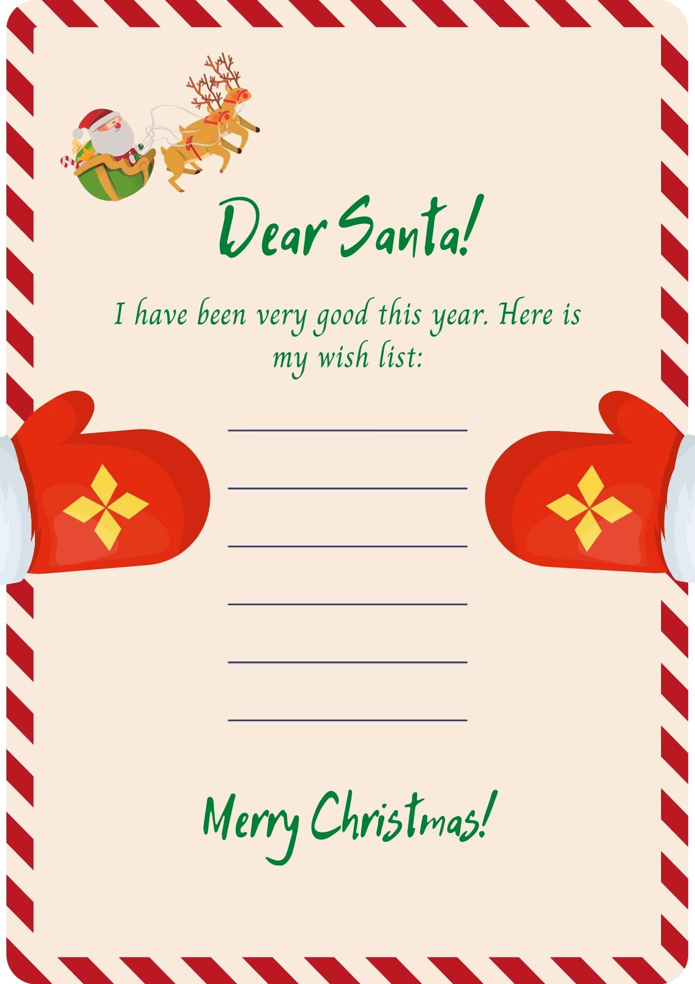 Santa Letter 2 - Ezpzlearn.com