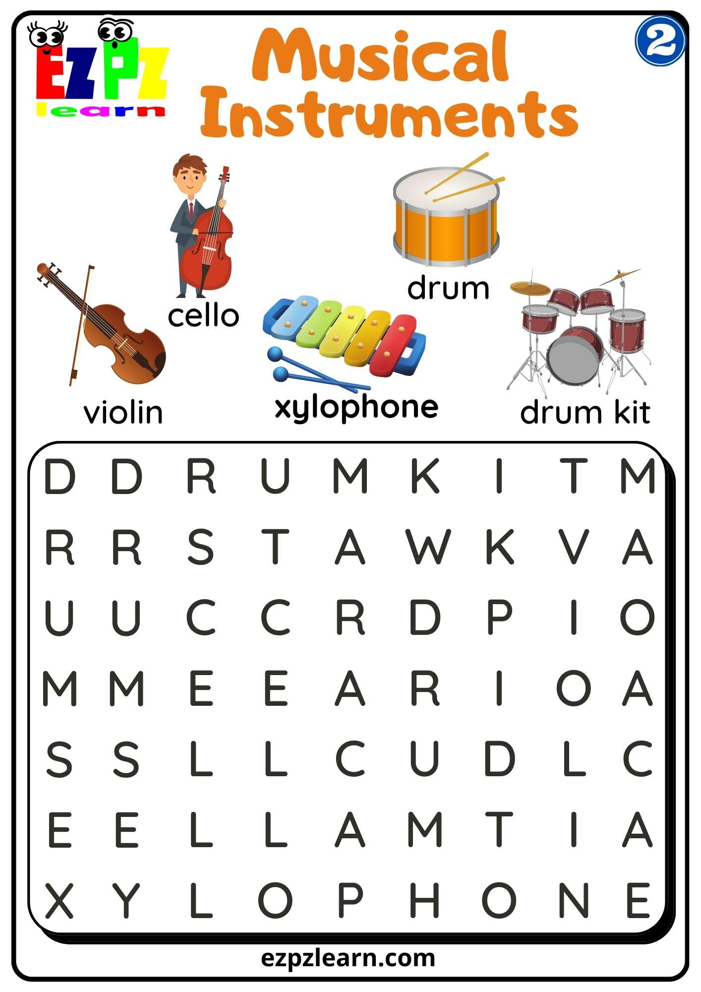 Musical Instruments - Ezpzlearn.com