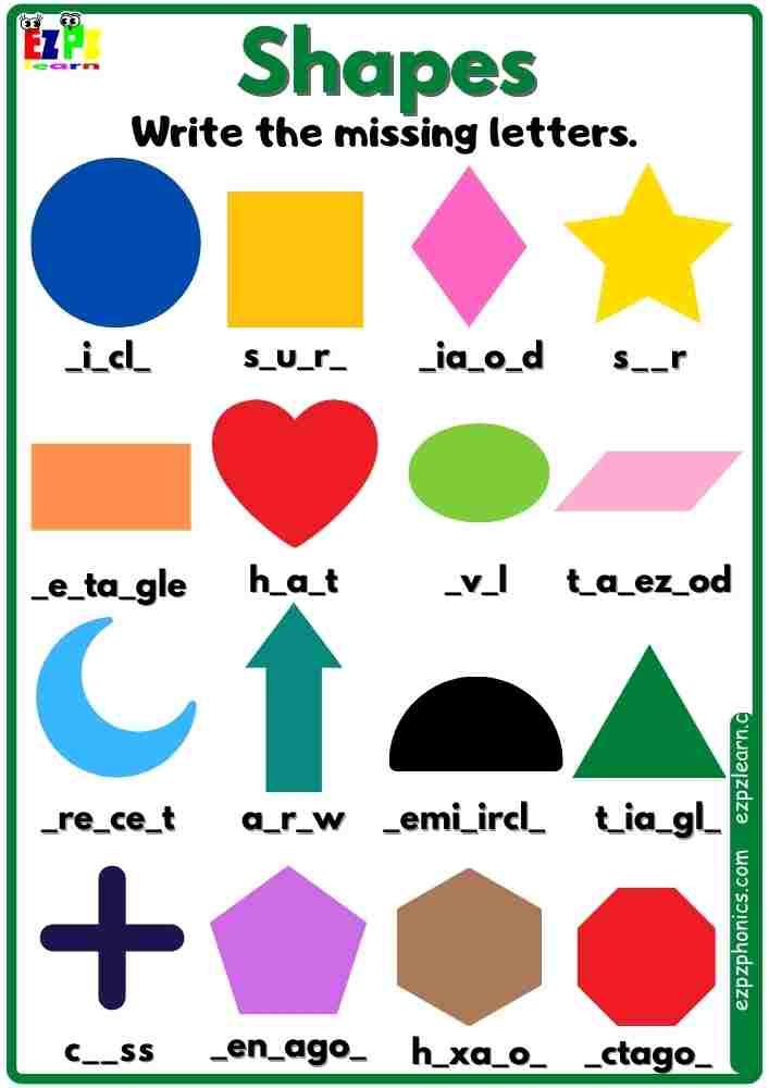 shapes-vocabulary-write-the-missing-letters-worksheet-ezpzlearn-com for Free Printable Missing Letter Worksheets Shapes Vocabulary Write the Missing Letters Worksheet - Ezpzlearn.com for Free Printable Missing Letter Worksheets