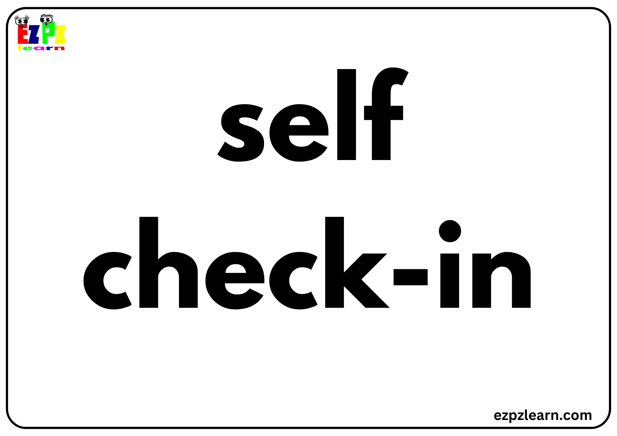 At the Airport Vocabulary - Ezpzlearn.com