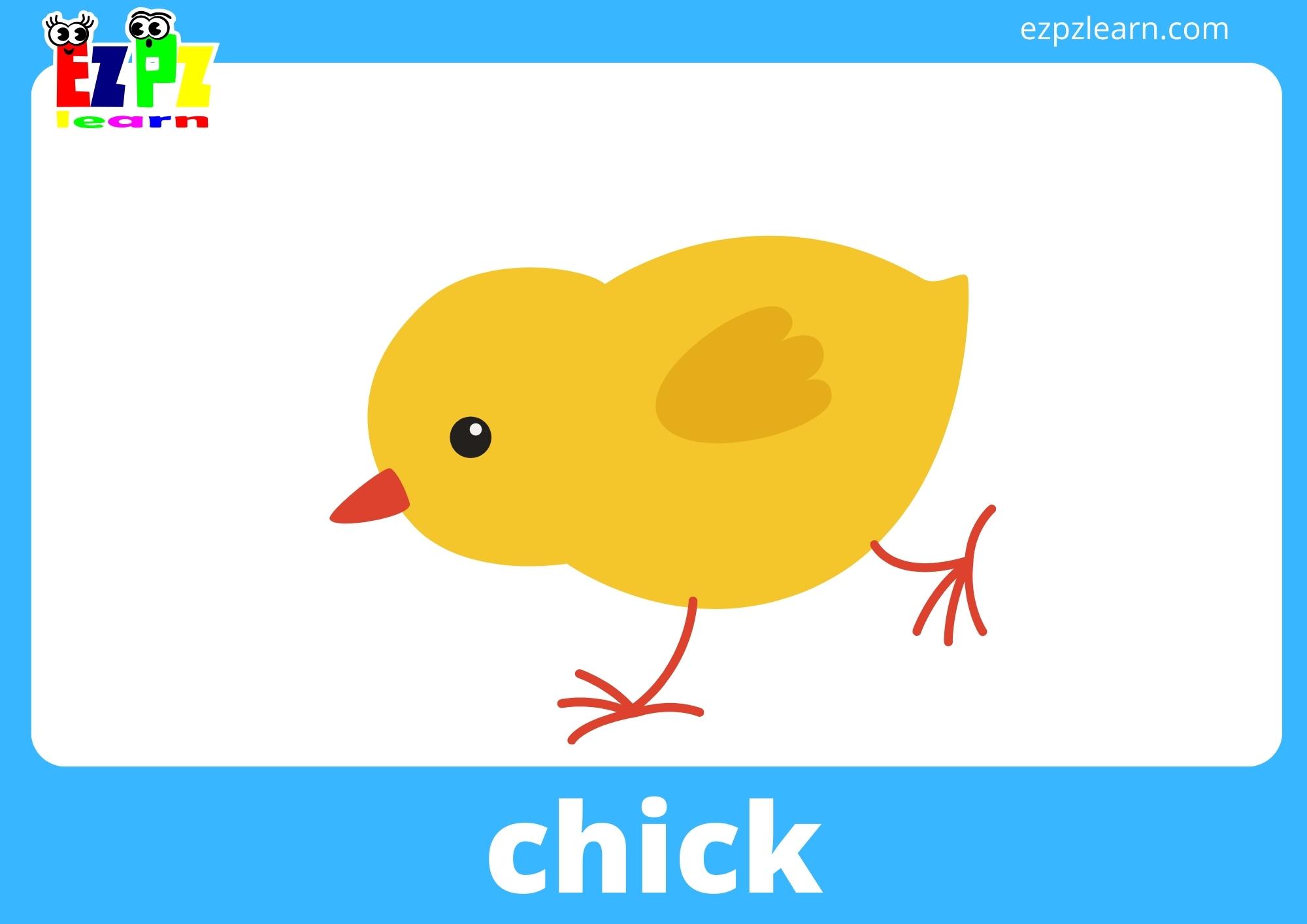 Baby Animals Vocabulary Flashcards for English Language Learners and ...