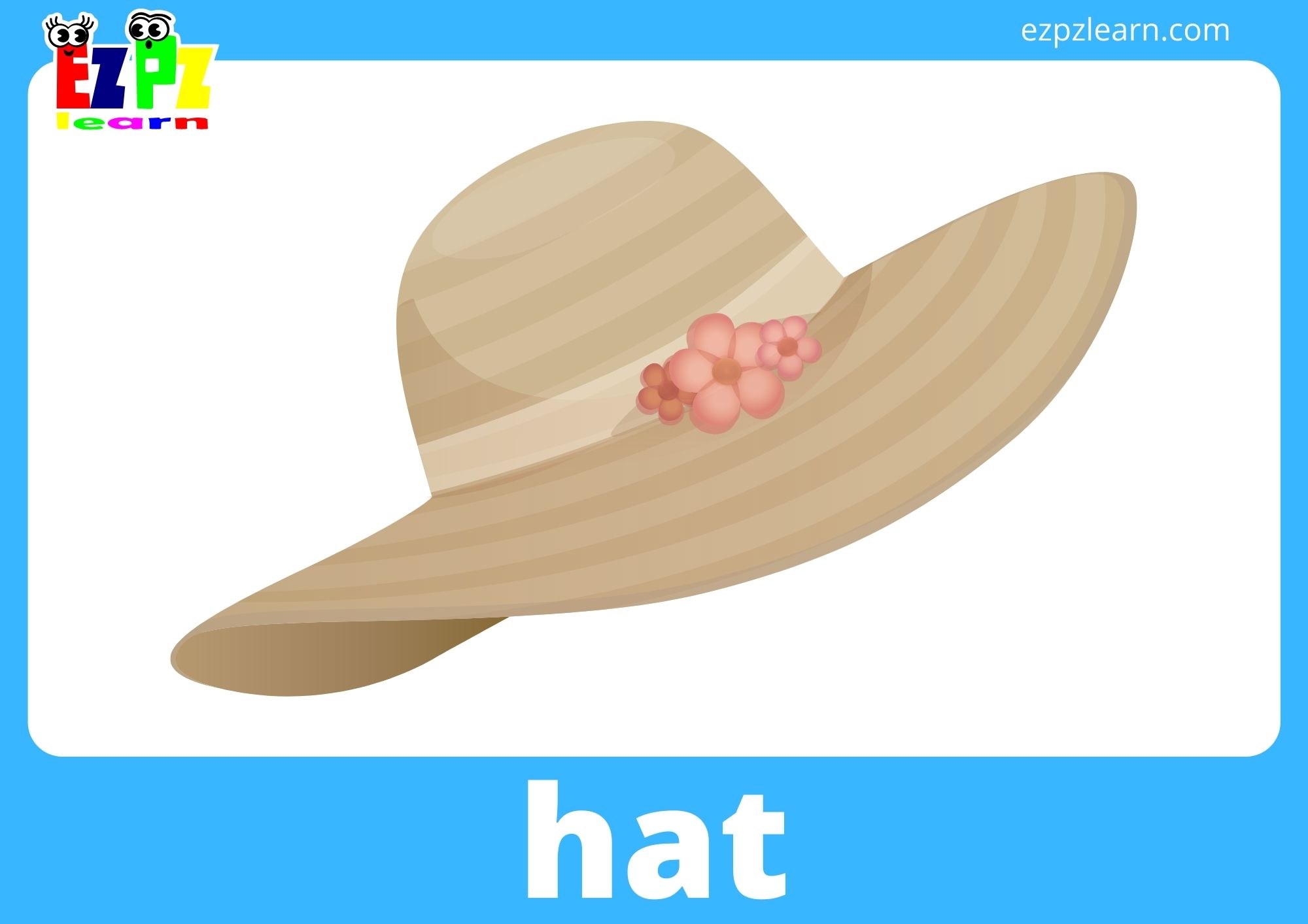 Summer Clothes Vocabulary Flashcards