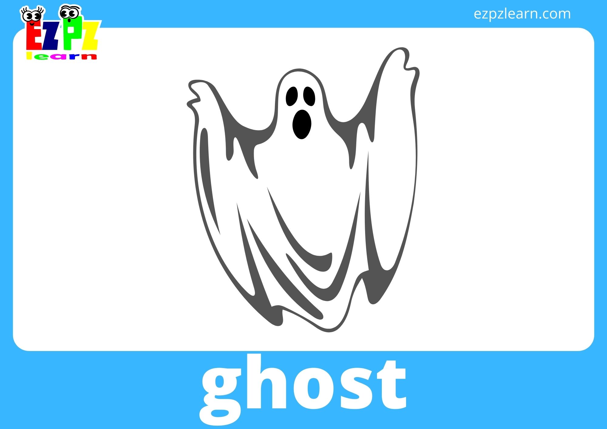 Halloween Flashcards With Words ONLINE - Ezpzlearn.com