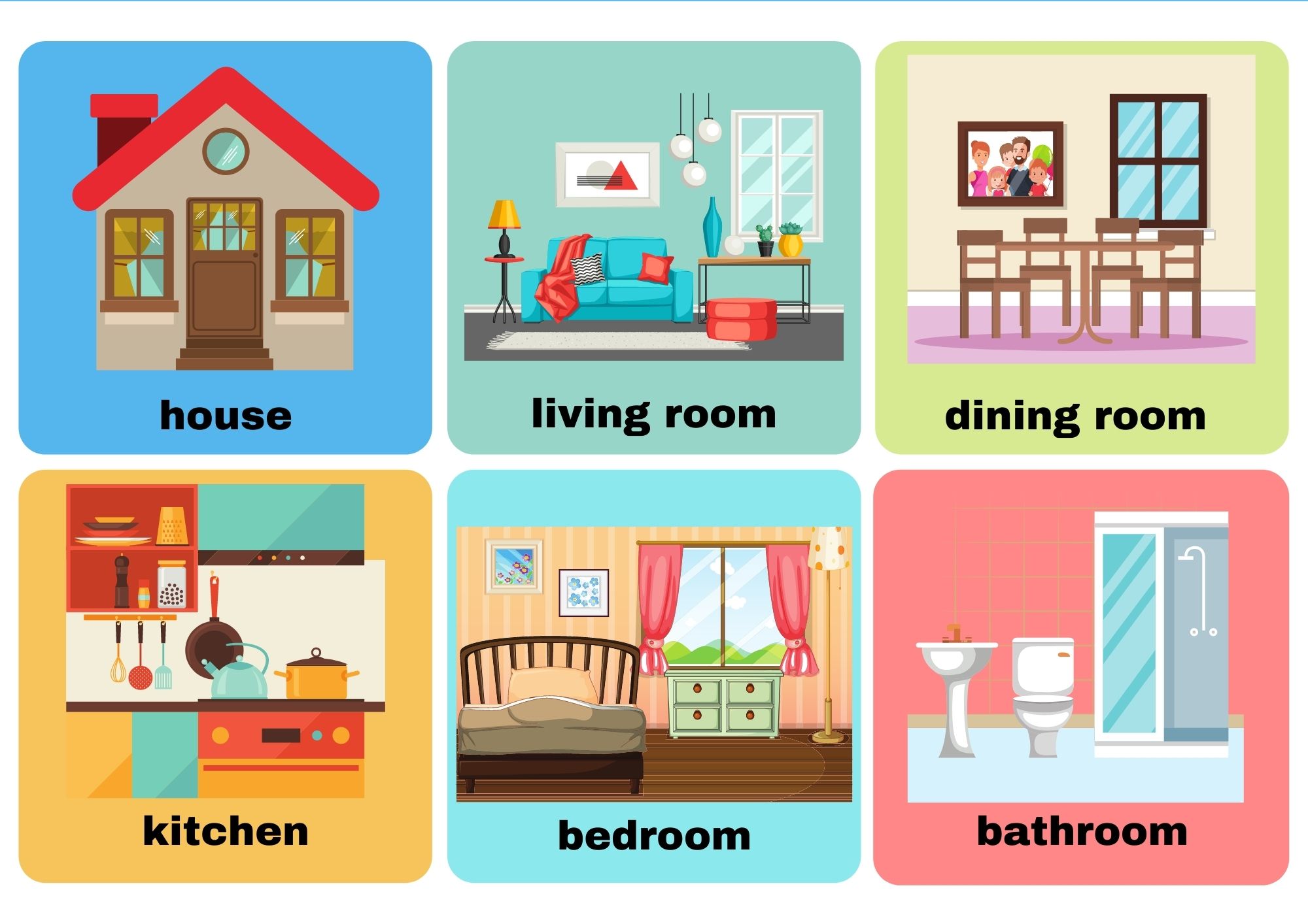 Rooms In A House English Vocabulary