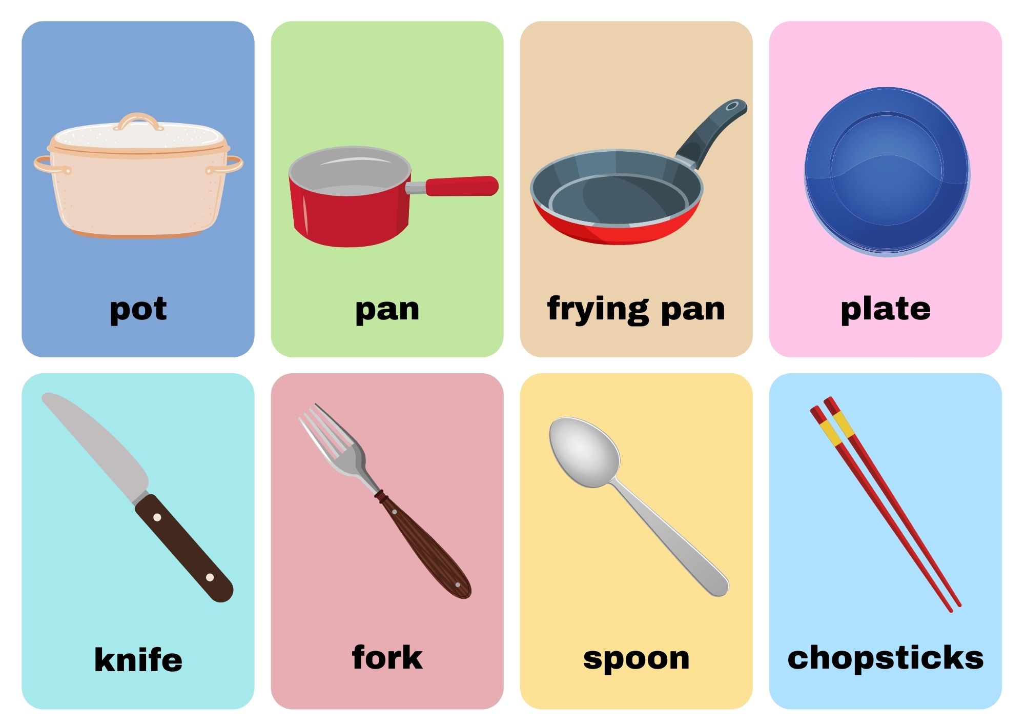 Pots & Pans Flashcards