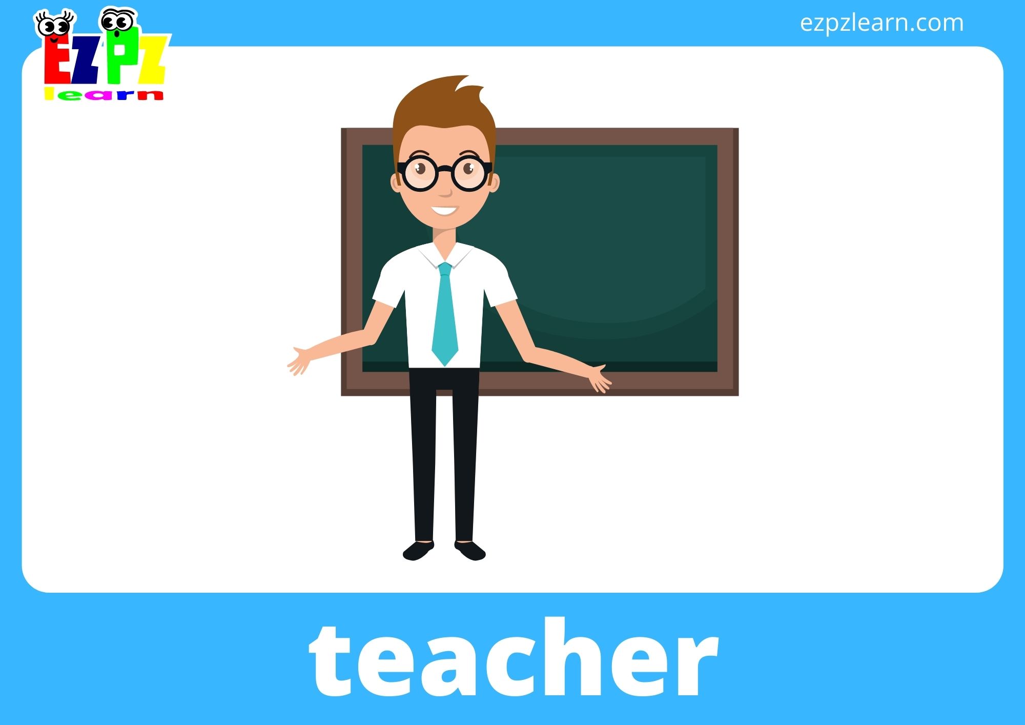 Jobs Flashcards With Words View Online or Free PDF Download - Ezpzlearn.com