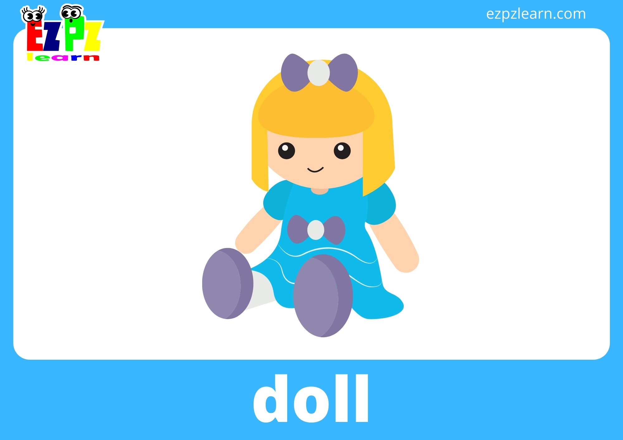 Toys Flashcards With Words View Online or Free PDF Download - Ezpzlearn.com