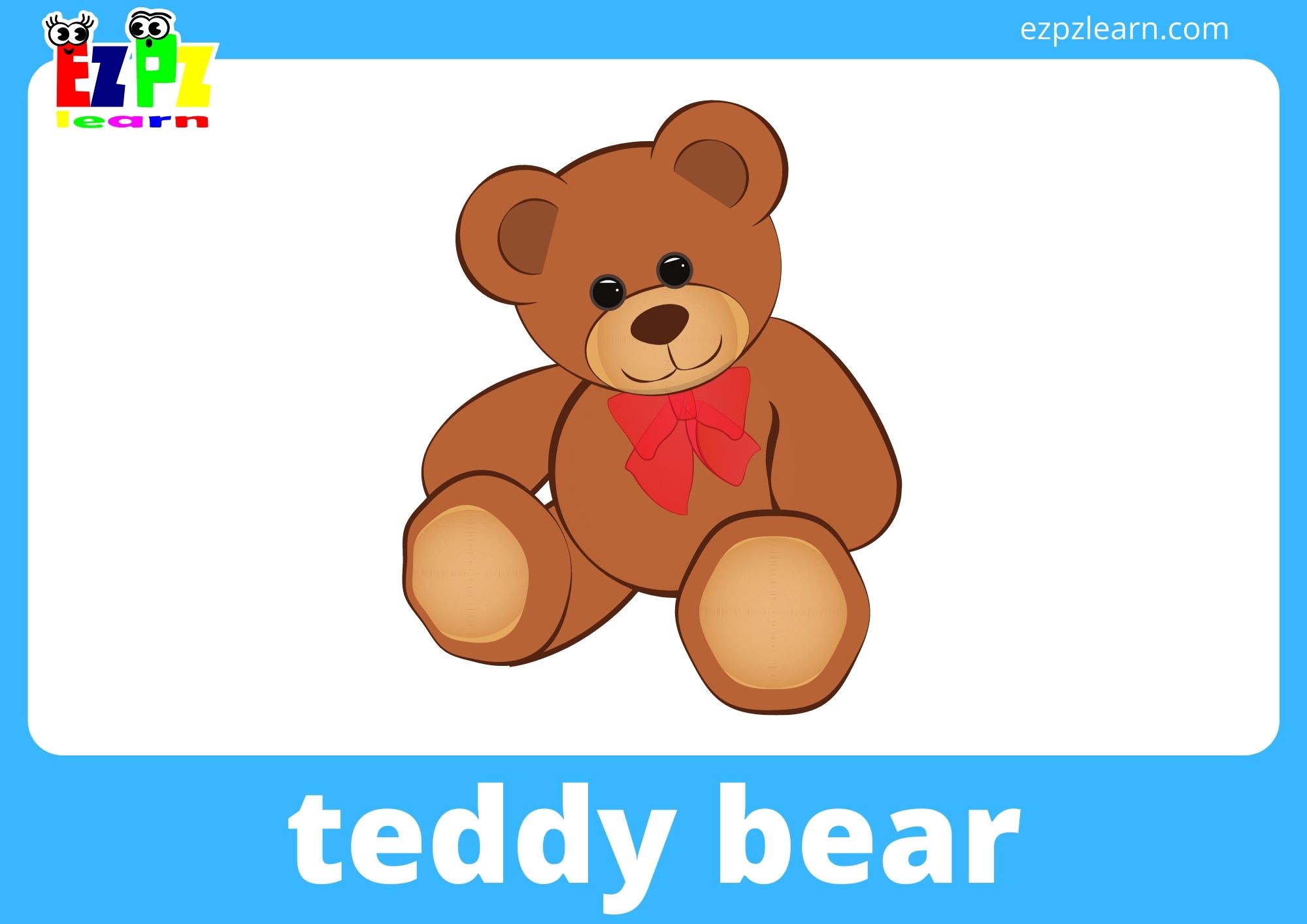 Teddy Bear Flashcard | peacecommission.kdsg.gov.ng