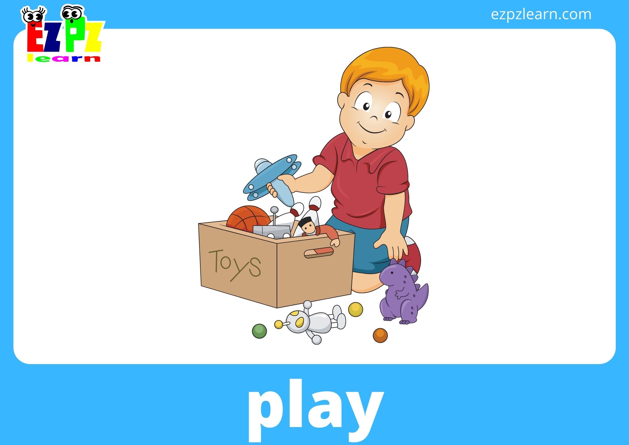 English For Kids Playcard. Action Verbs With Playing Characters. Word Card  For English Language Learning. Colorful Flat Vector Illustration. Royalty  Free SVG, Cliparts, Vectors, and Stock Illustration. Image 149341936.