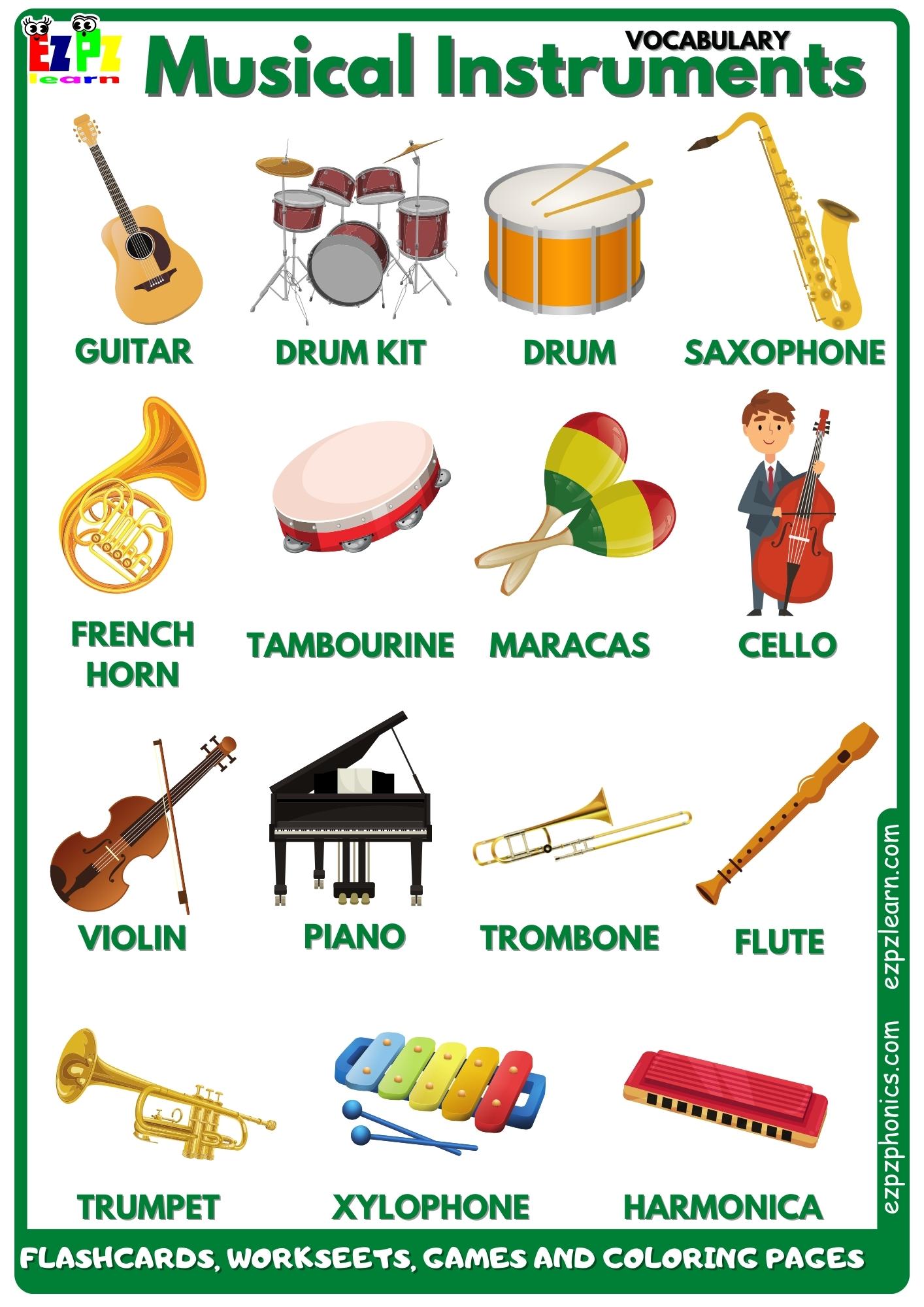 Musical Instruments - Ezpzlearn.com